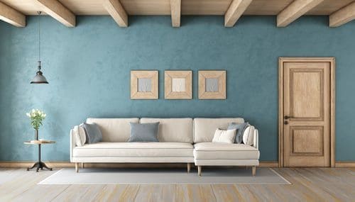 Interior room finished with clean wall and trim lines by The Horses Construction Services